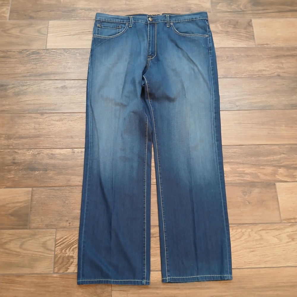 Agave‎ Jeans Mens 40x33 Blue Denim Faded Straight Waterman Handcrafted In USA